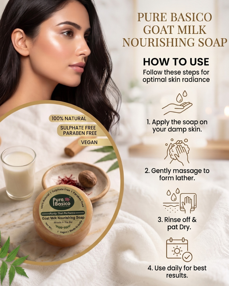 Pure Basico Goat Milk Nourishing SOAP - Image 2