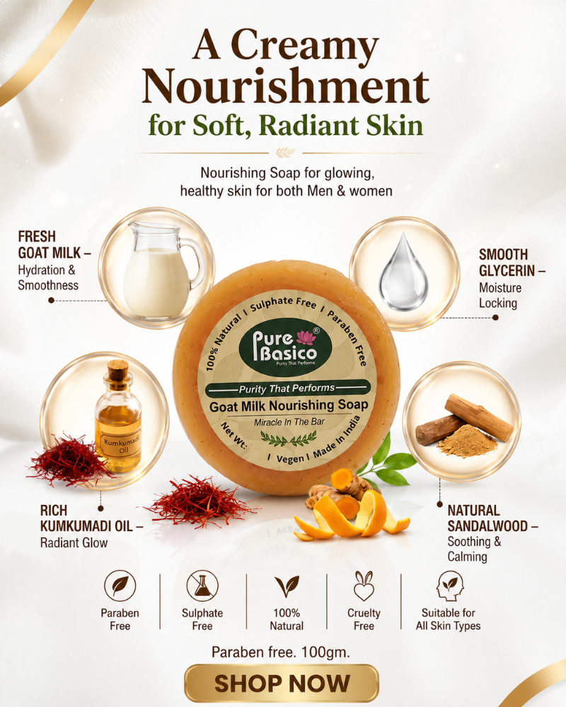 Pure Basico Goat Milk Nourishing SOAP - Image 3